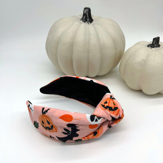Peach Pumpkin Classic Knot Headband